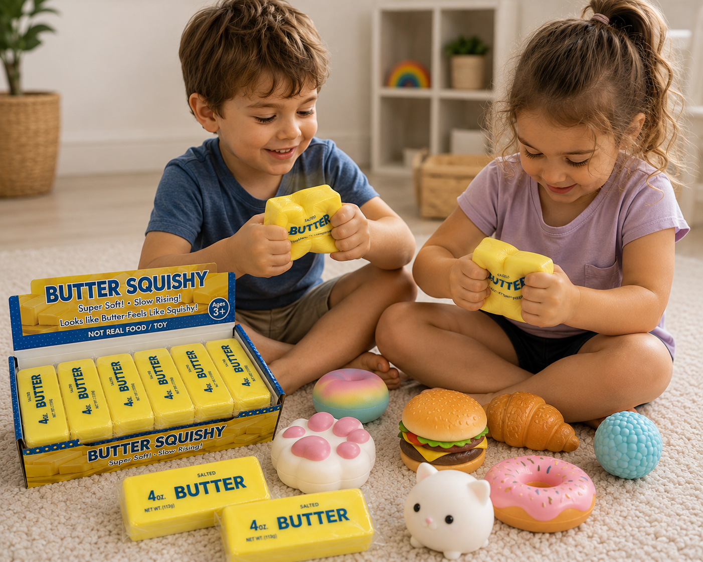 Butter Squishy Slow Rising Stress Relief Fidget Toy
