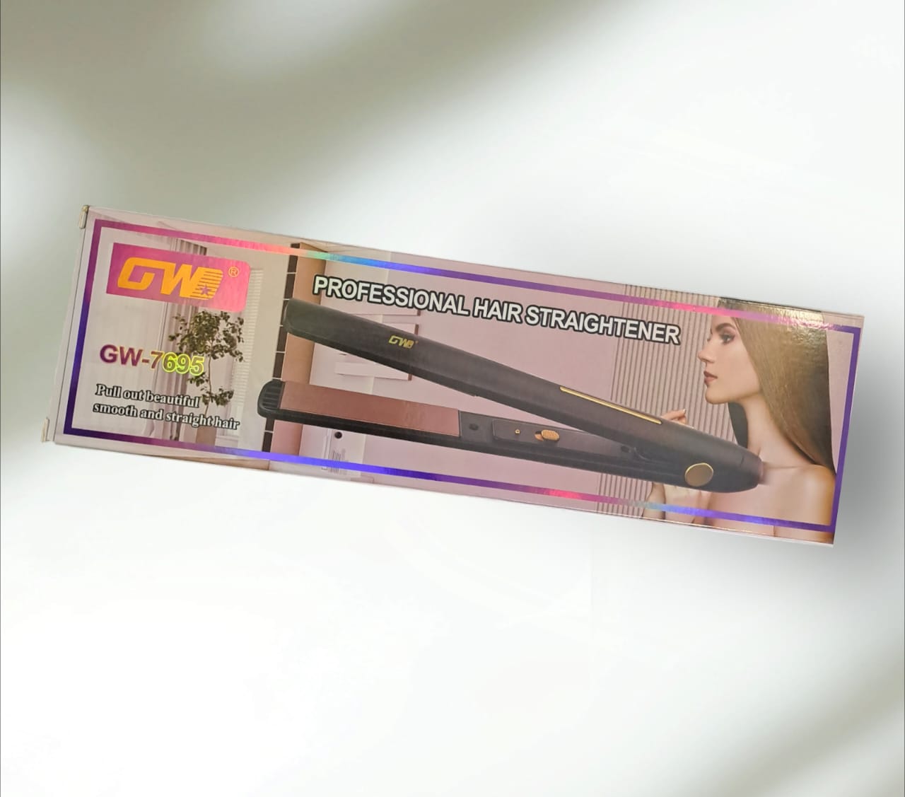 Hair Straightener Curler Curved And Straight Hair Multifunction Women GW-7695