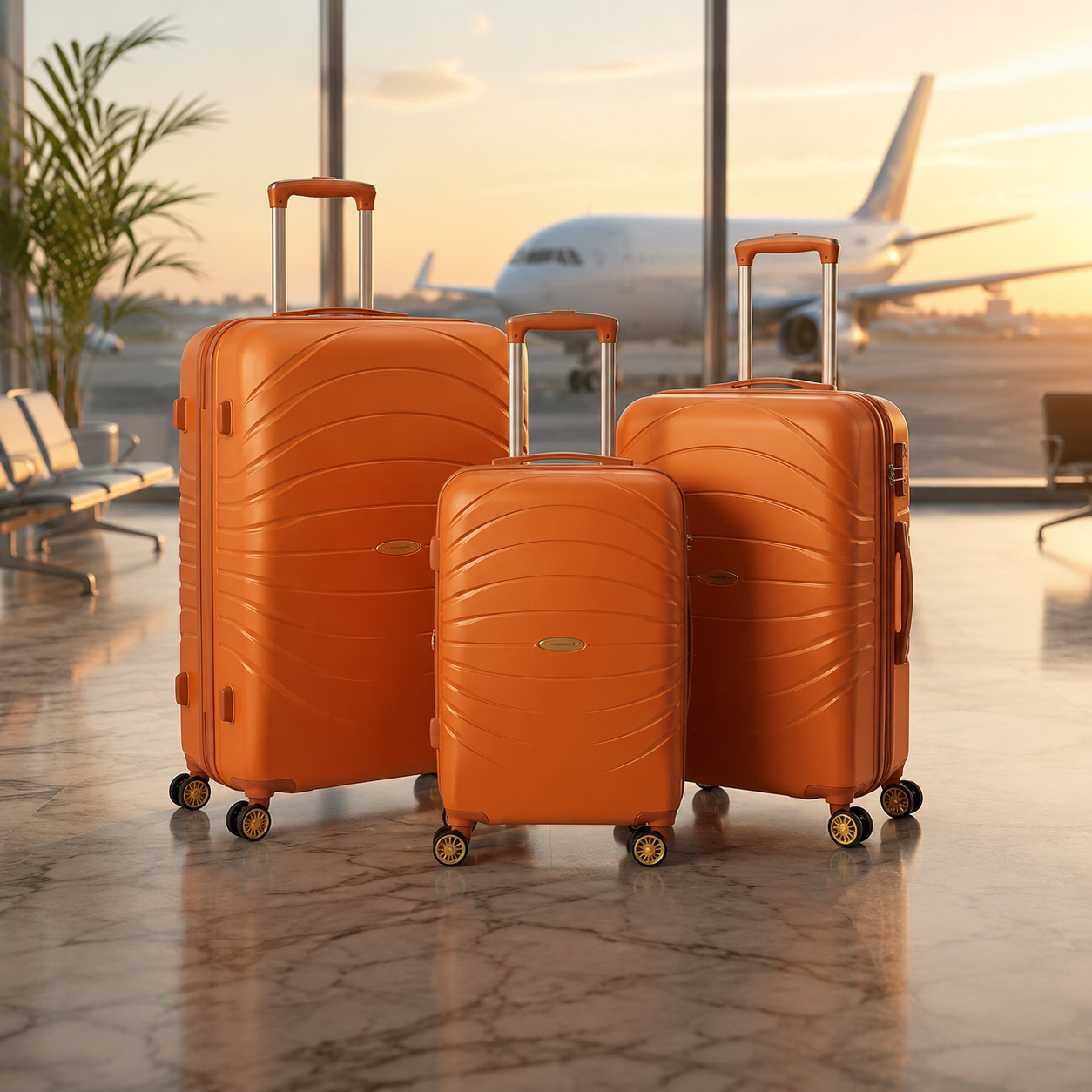 Octavia Premium Travel Set – 3-Piece Hardshell Luggage with TSA Lock & Spinner Wheels