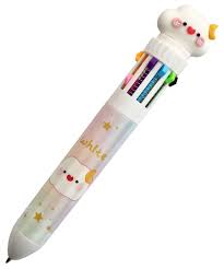 Automatic ballpoint pen, ten-color, CLOUD