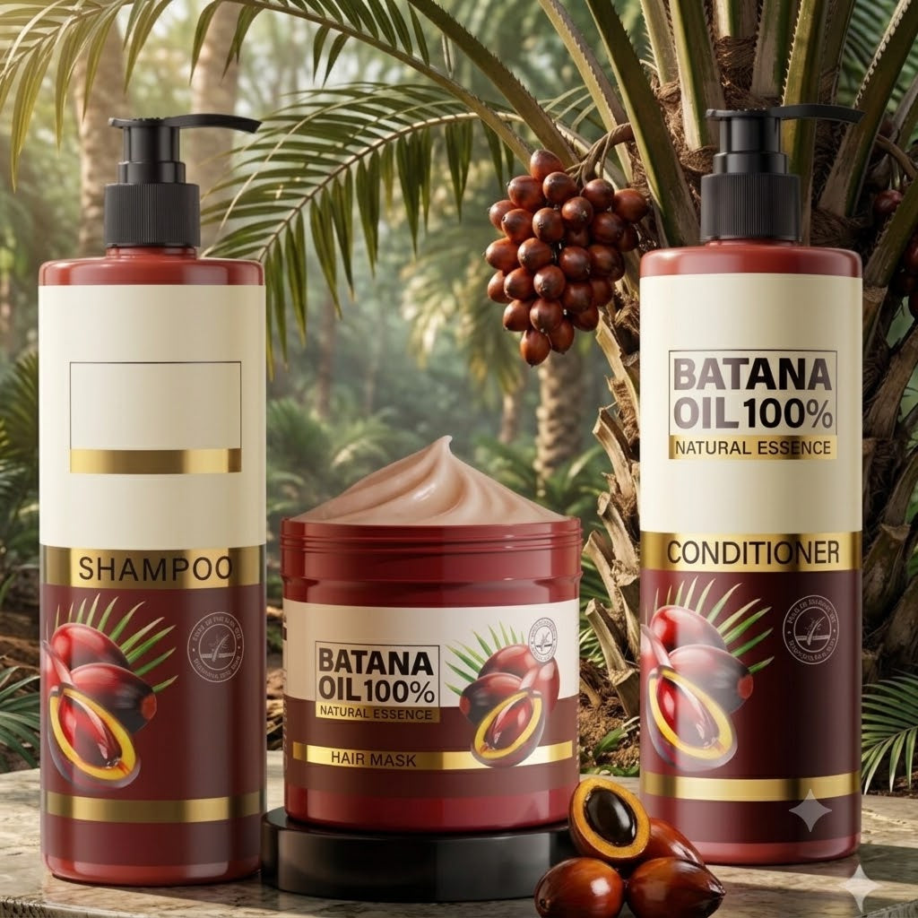 Batana Oil Hair Care Combo Set β Shampoo, Conditioner & Hair Mask