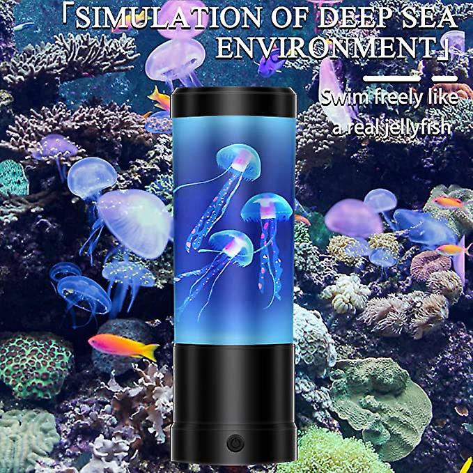 Lava Lamp For Adults Kids, Led Multi-color Jellyfish Lava Lamps Novelty Night Light Mood Table Lamp For Home, Bedroom, And Office Desktop Decoration