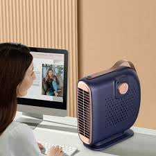 Intelligent Desktop Heater Fan Loop Heat Up 2 Speed Heating