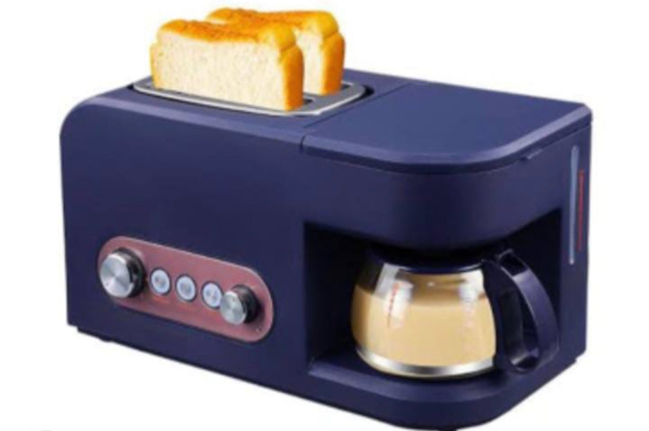 2 in 1 Breakfast Maker Toaster with Coffee Maker 500ml Coffee Pot