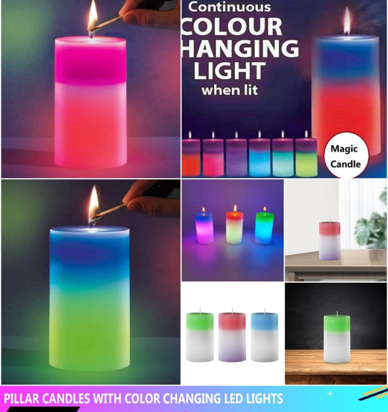 Colour Changing Candle - Candled Magic
