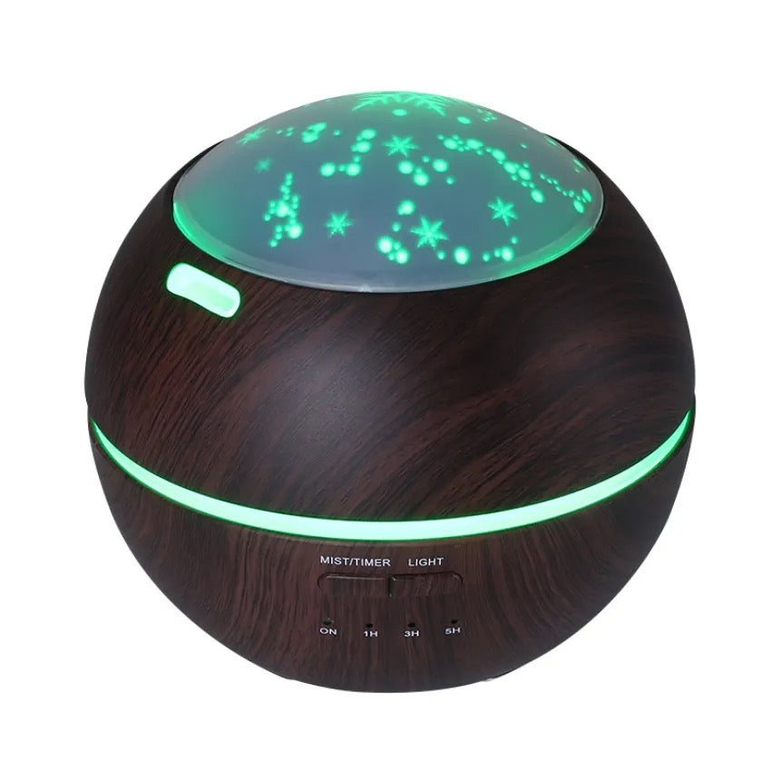 Light Shadow Wooden Aroma Diffuser -300ml