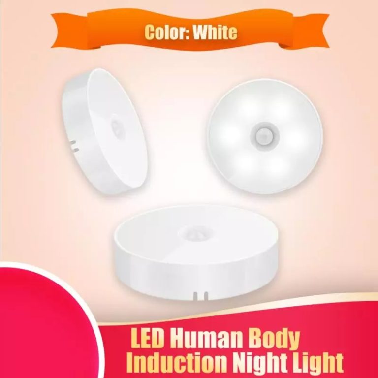 LED Motion Sensor Light Human Body Induction Energy Saving Bedroom Kitchen Bathroom Closet Lamp