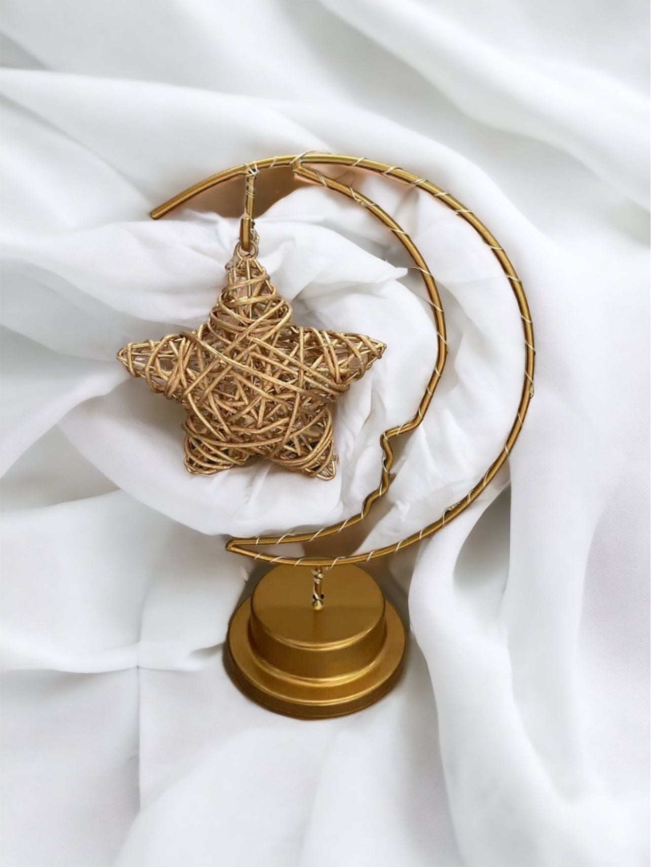 Hanging Moon Light Decorations Table Centerpieces For Rattan Stars