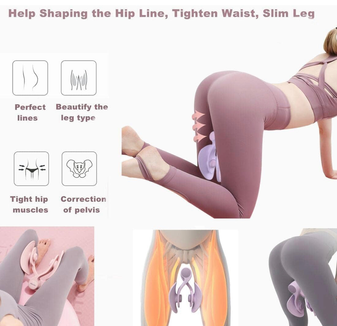 Hip Trainer Floor Muscle Exerciser Equipment Fitness Tool