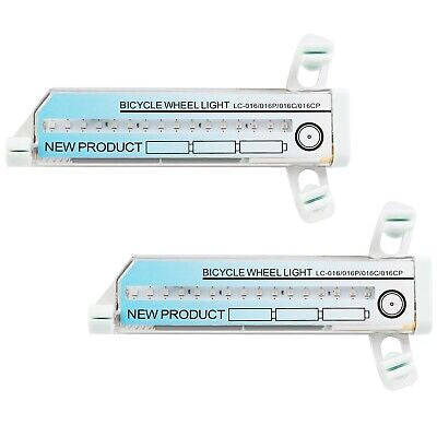 2 LED Bike Wheel Lights Waterproof