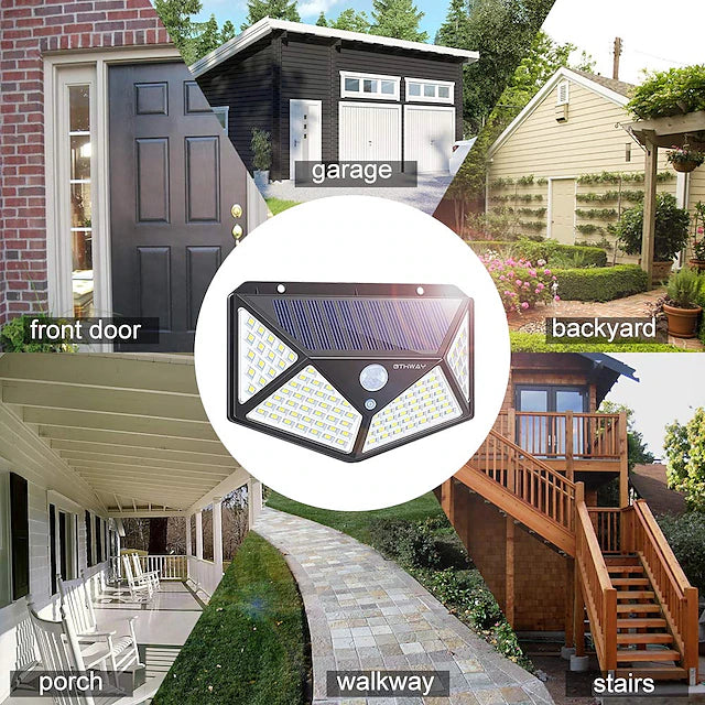Solar Motion Sensor Wall Light Combo 4pack