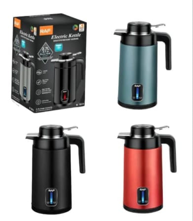RAF R.7811 2.7L Electric Kettle β Double Wall Stainless Steel, Fast Boil, Auto Shut Off