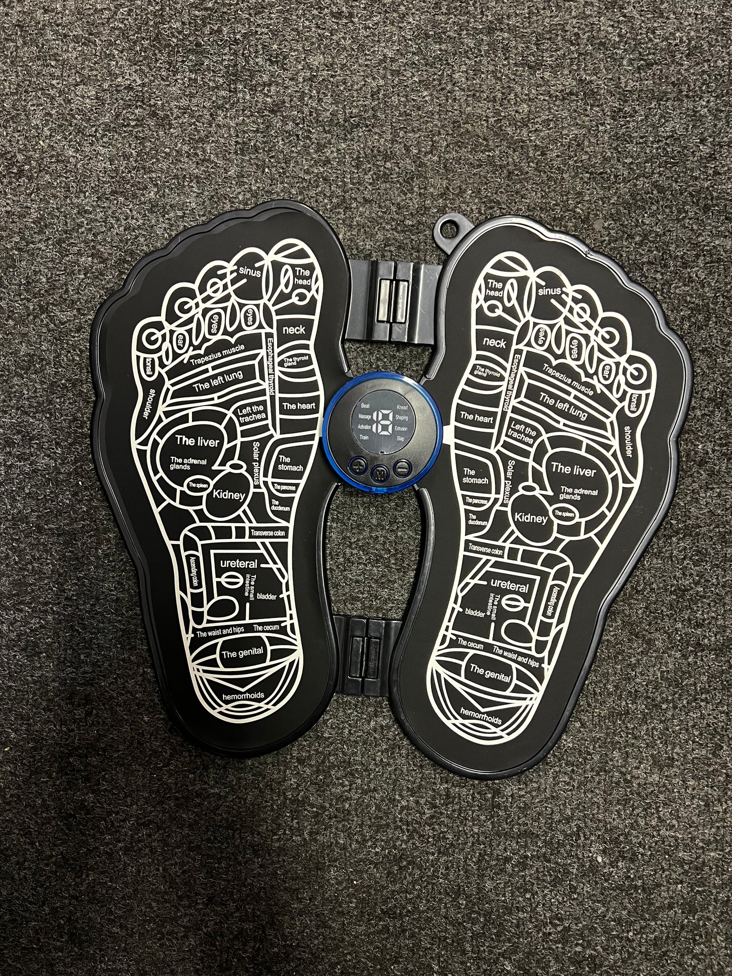 Massage Mat, Home Pulse Foot Massage Cushion, Physiotherapy Foot Massager for Muscle Relief (Rechargeable) Stimulator Pain Relief 9 Modes Feet Massage Tool