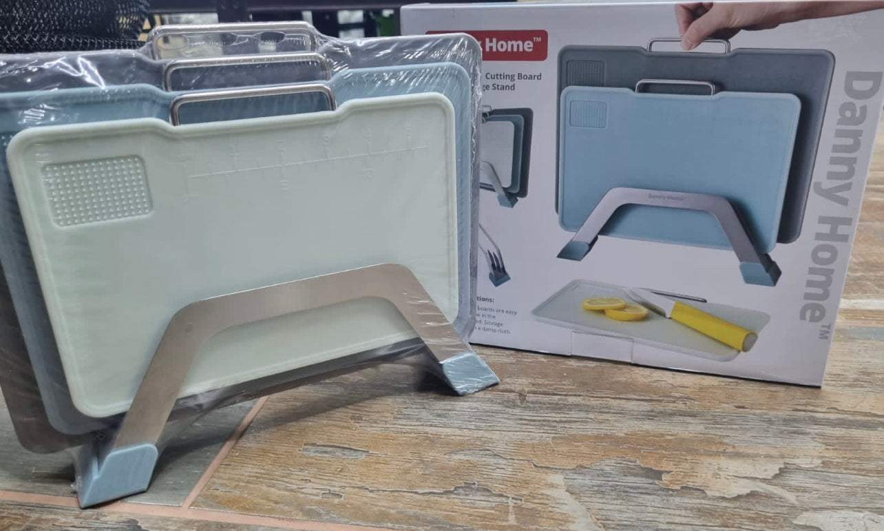 Mothers Day Promo Colour-Coded Multipurpose Chopping Board Set - 4 Piece