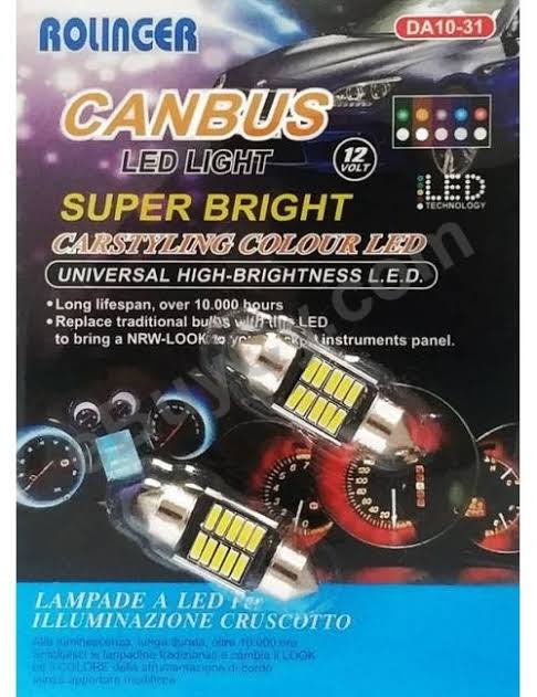 Canbus High Power 6 LED Park light 6000k White