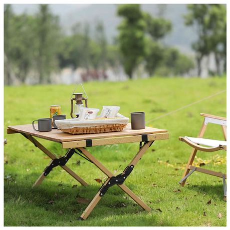 Beechwood Roll Up Folding Table