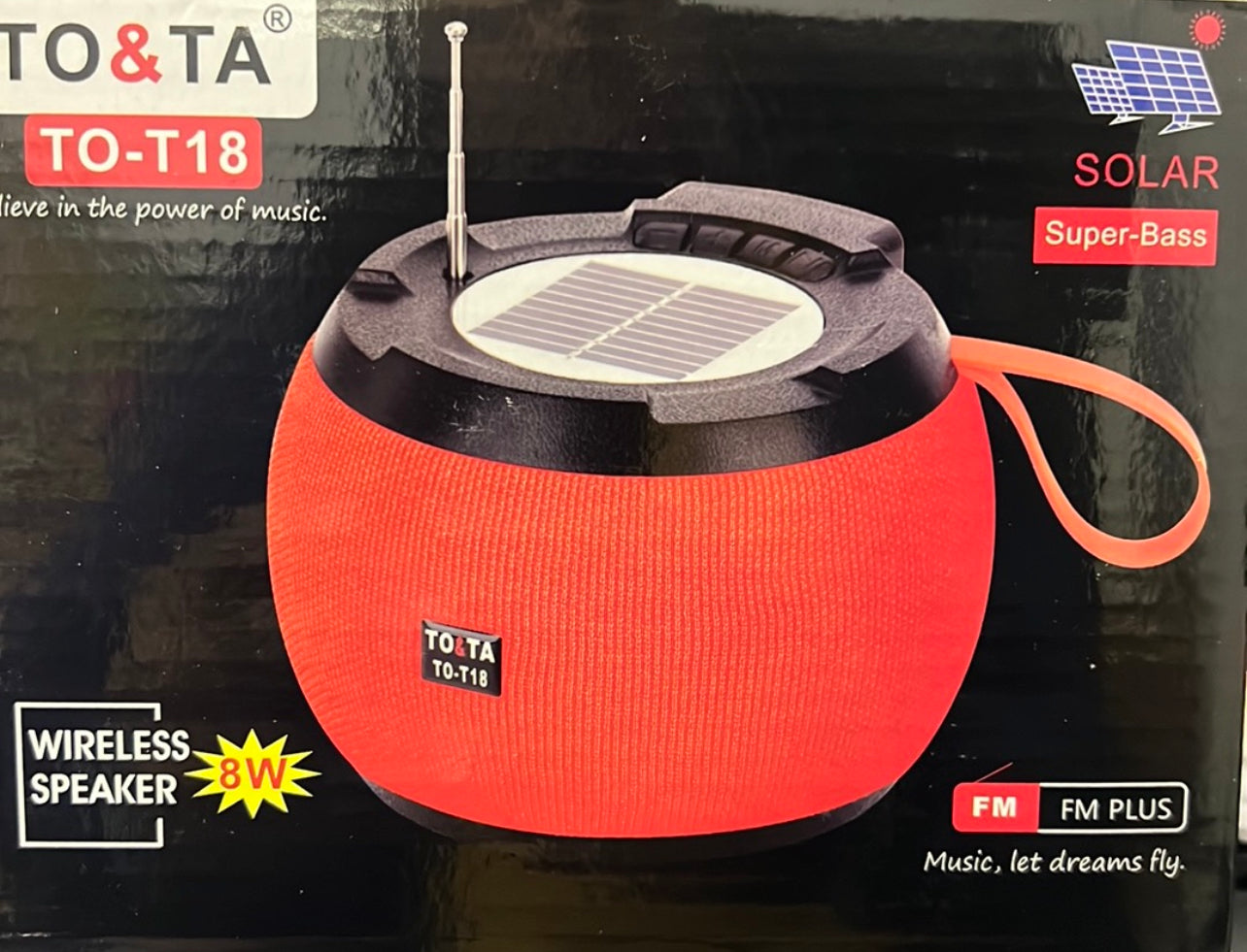 Solar Portable Blue Tooth Speaker