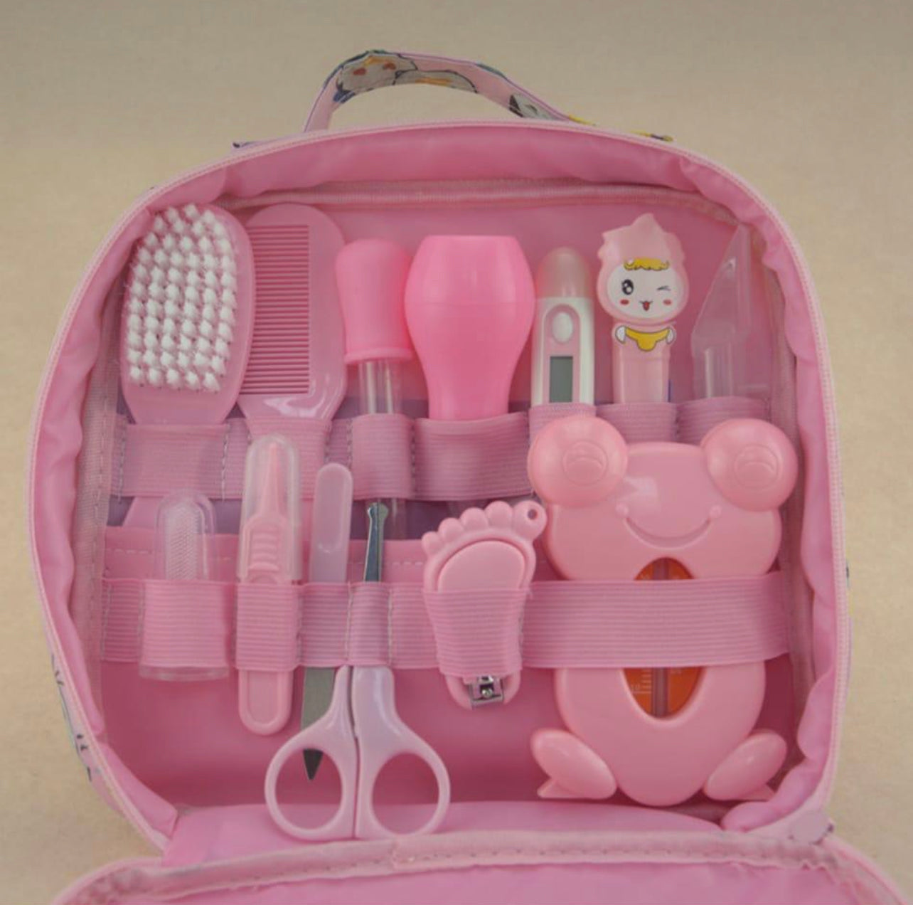 Baby Grooming Kit, Baby Health Care Kit, Newborn BabyCare Accessories, Baby Health Care Set Portable Baby Care Kit, Safety Cutter Baby Nail Kit for Nursing Baby Heath and Grooming (Pink)or (Blue)