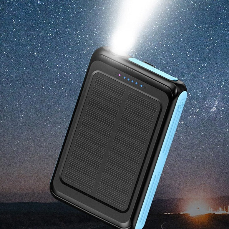 Solar Power Bank 5000mAh Magnetic Qi Wireless Charger Power Bank for iPhone 13 12 Solar Powerbank for Samsung Huawei Xiaomi Power Bank with Light