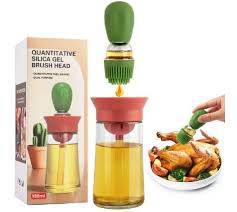 Oil Dispenser Bottle With Silicone Brush