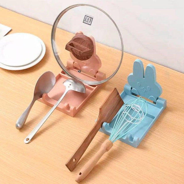 Pot Lid Holder And Utensil Rest