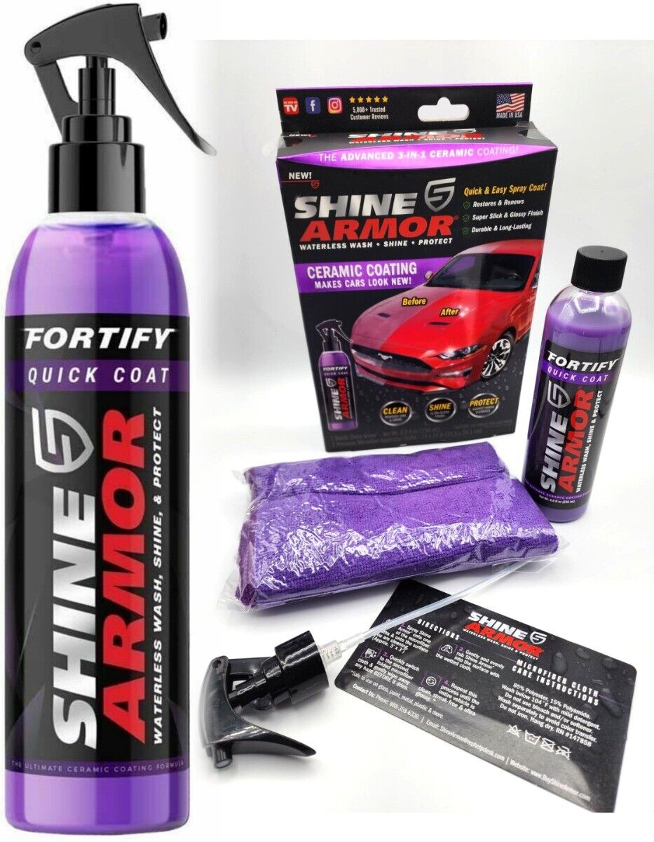 Shine Armor 3-in-1 Ceramic Coating Spray β Wash, Coat & Shine