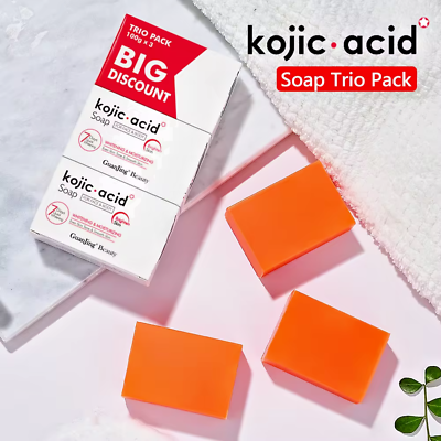 Kojic Acid Soap Skin Lightening - 3pcs Pack
