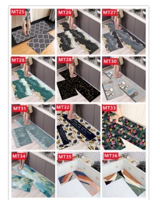 2 Piece Set Anti Fatigue Kitchen Floor Mats