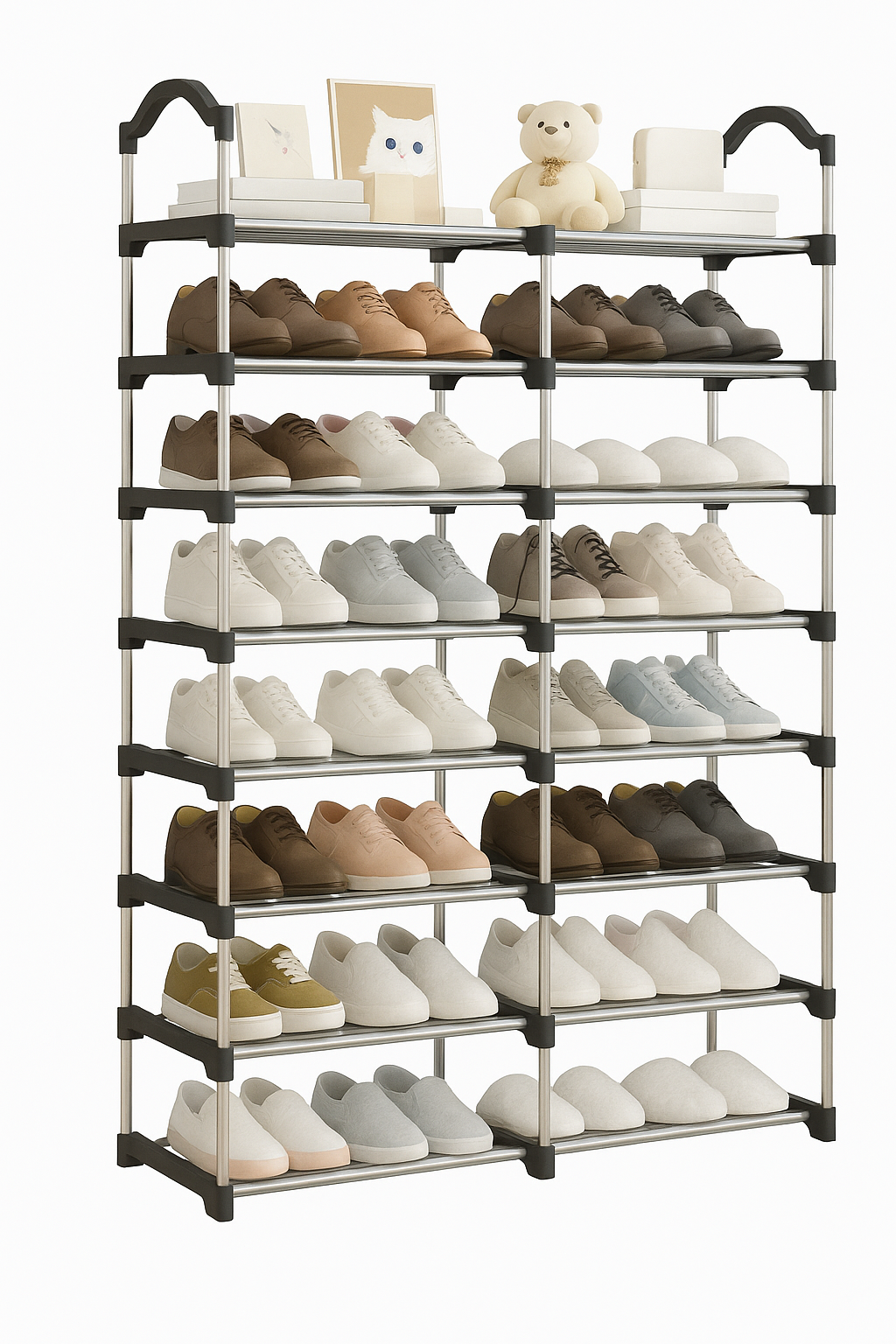 MHome 8-Tier Shoe Rack – Space-Saving Storage Organizer (179×85×26cm)