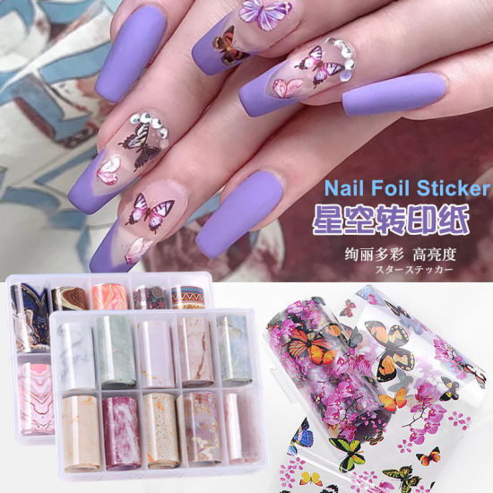 4Pcs Assorted Nail Foil Decoration