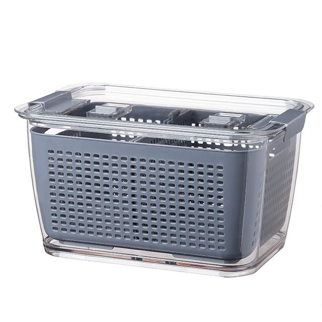 Vegetables Fruit Drain Kitchen layer Storage Plastic Basket