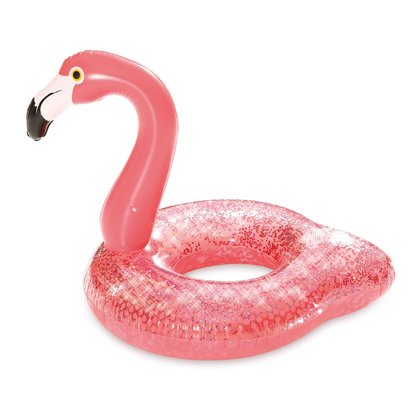 Inflatable Glitter Flamingo Pool Float