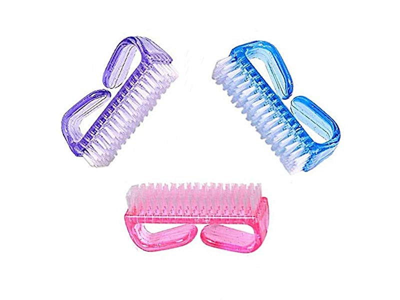 Handle grip nail brush set