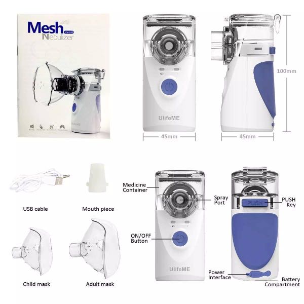 Portable Ultrasonic Mini Handheld Nebulizer/Inhaler Respirator