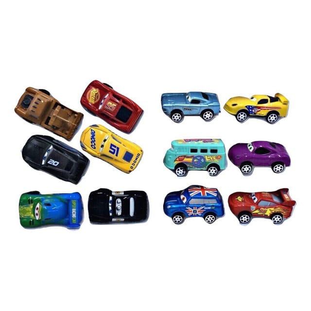 Race 3 Toy Cars 12Pieces