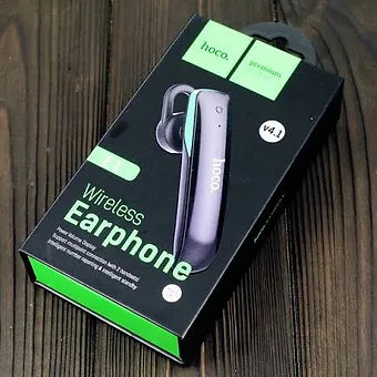 Hoco Wireless headset βE1β earphone with mic BLACK