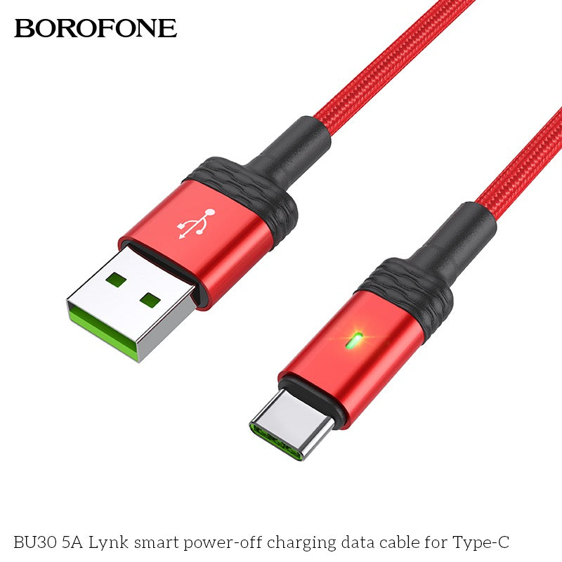 BOROFONE 1.2M Type-C Fast Charging / Data Transfer Cable
