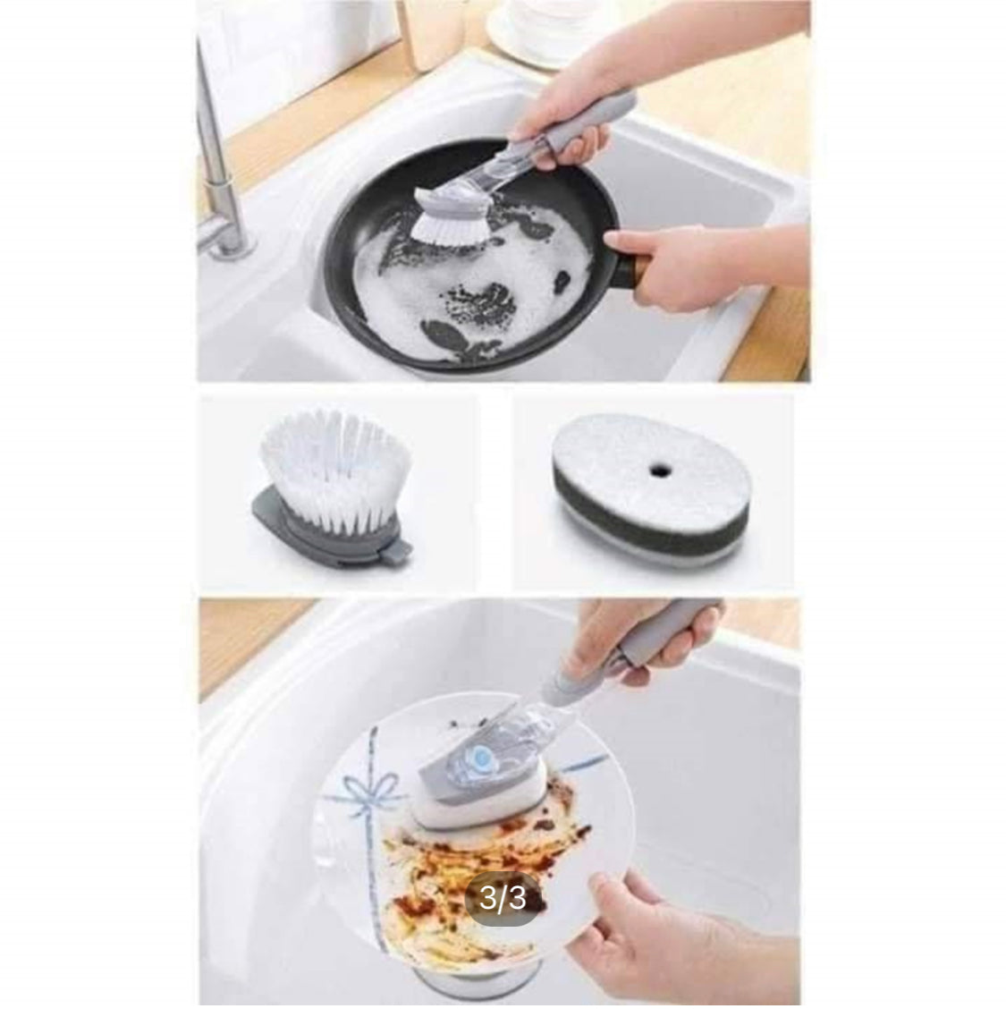 Decontaminated Wok Dish Washing Brush