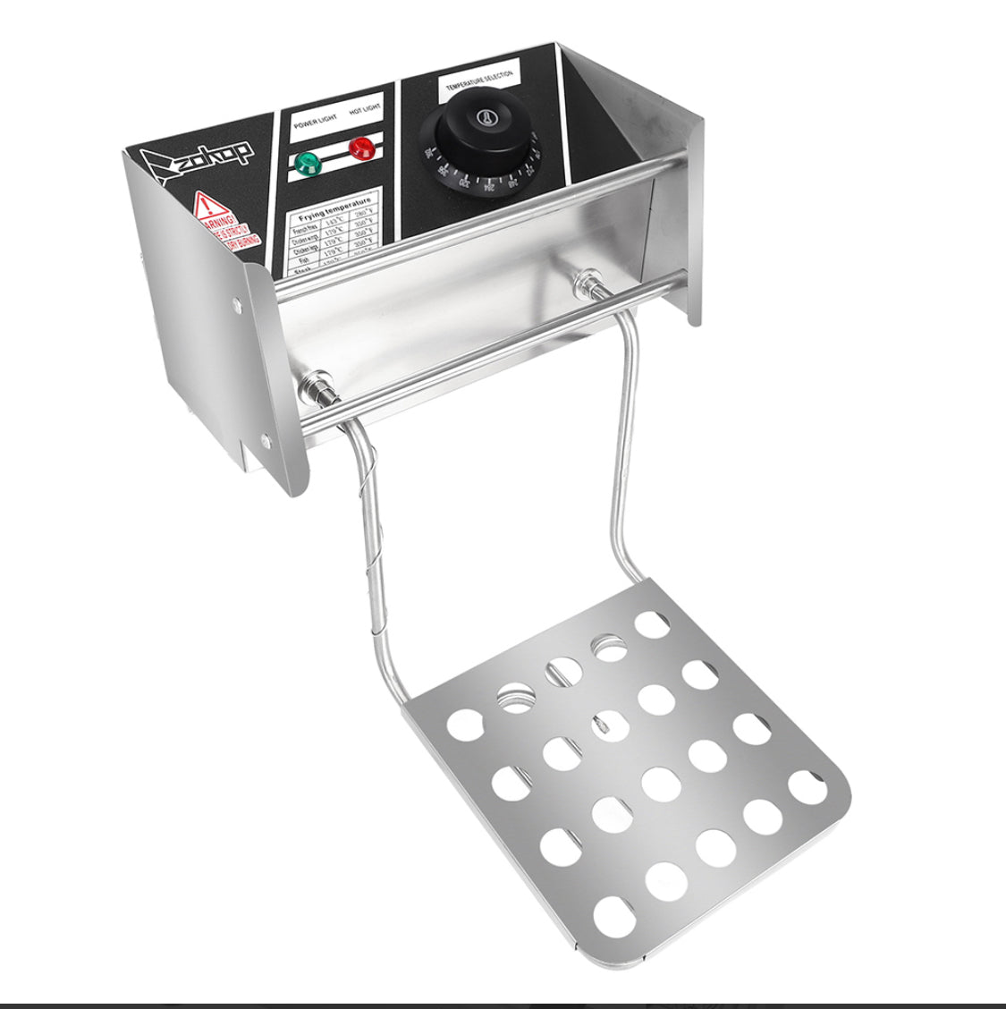 12L Double Deep Fryer – Stainless Steel Electric Fat Frying Machine for Chips, Donuts, French Fries