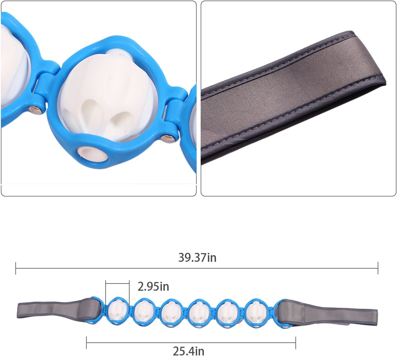 Body Massage Roller Rope - Portable Handheld Upper Lower Back Shoulder Neck Foot