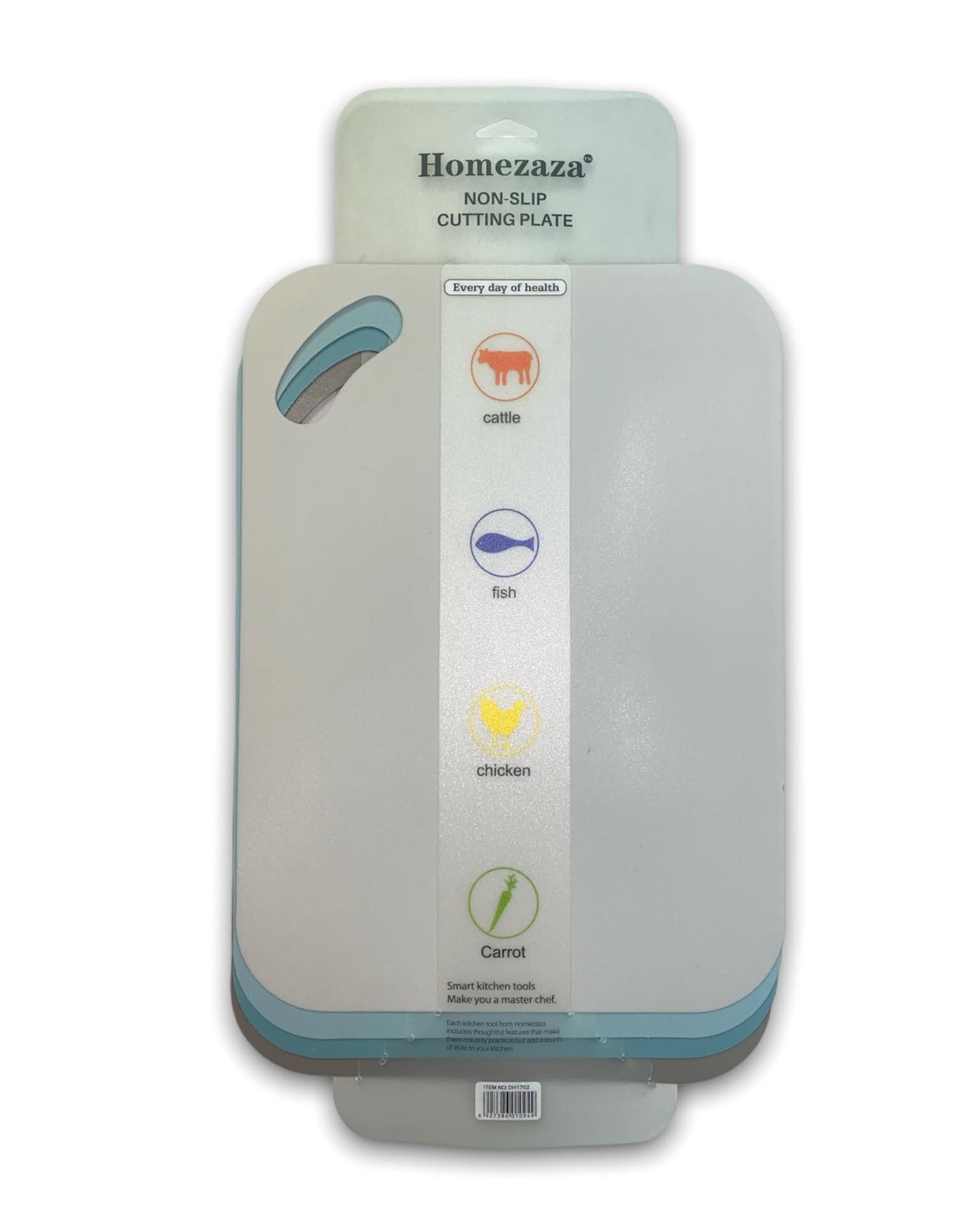 Homezaza 4pcs Non Slip Cutting Board