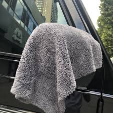 500gsm Car Waxing Plush Towel Rag 2pcs