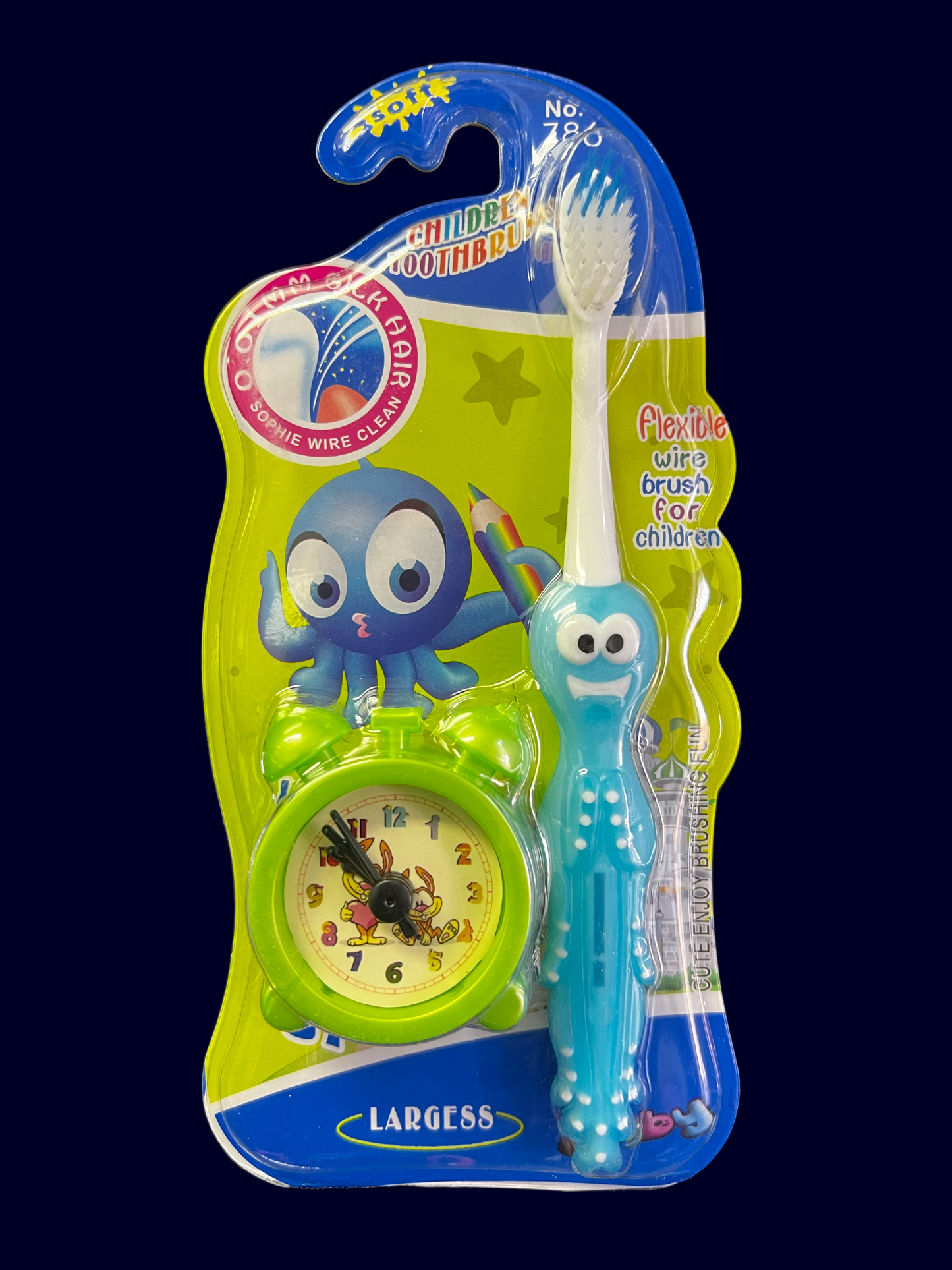 Kids Toothbrush Inc Clock