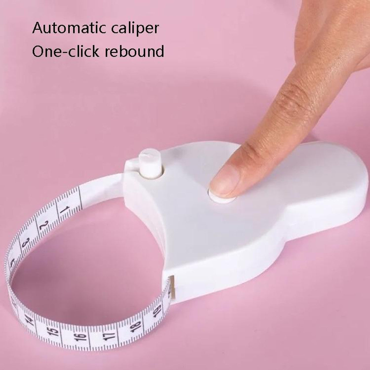 Automatic Measuring Circumference Of Measuring Ruler Measuring Tape(White)