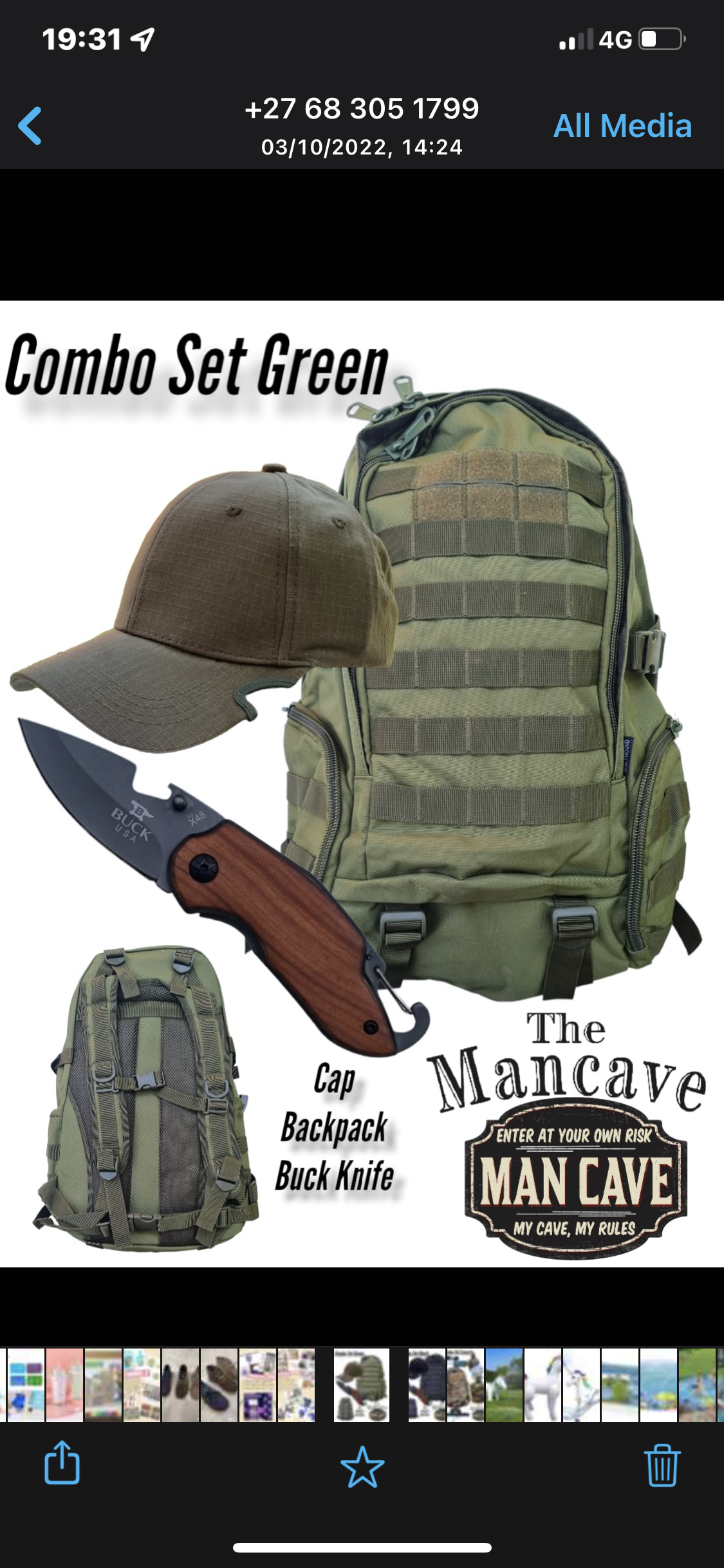 Backpack Combo Green
