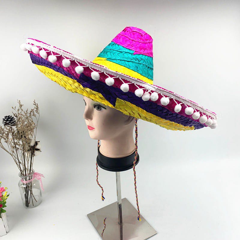 Straw Mexican Sombrero Hat