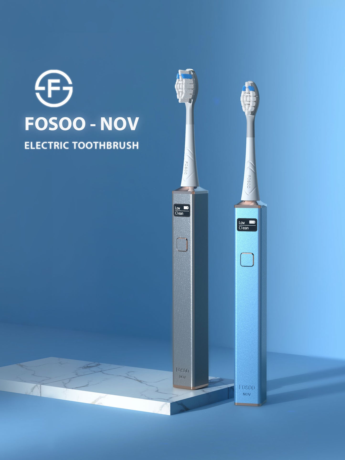 FOSOO NOV Sonic Rechargeable Electric Toothbrush