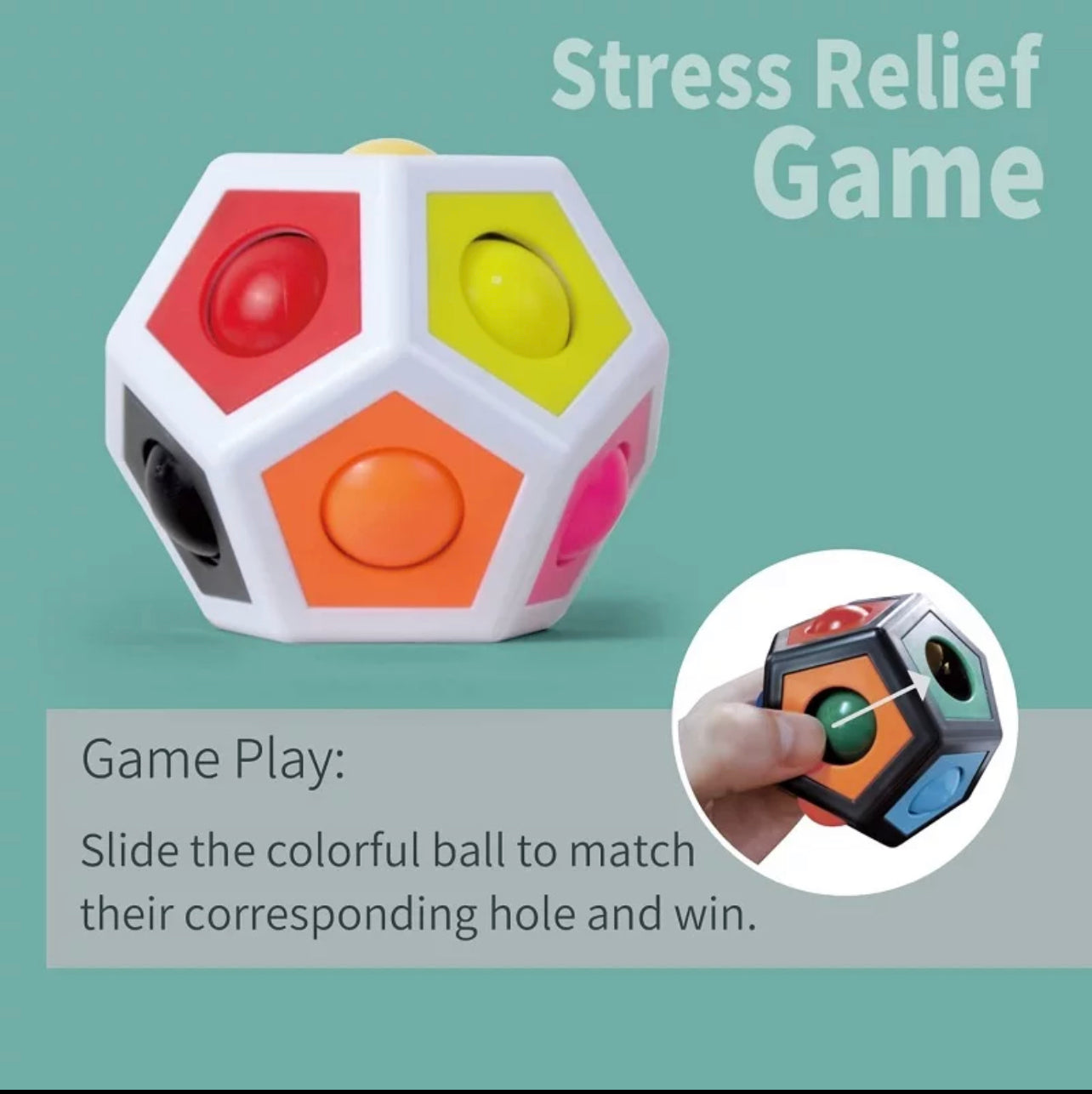 MagicPolygon Cube Rainbow Color Ball Antistress for Children Fidget Cubo Speedcu