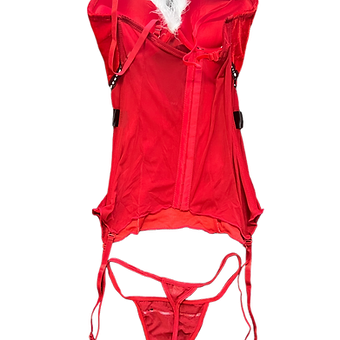 Sexy Santa Christmas Underwear Corset Lingerie