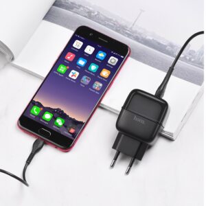 Wall charger “C77A Highway” dual port charger EU plug